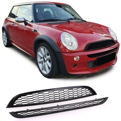 Sport Kühlergrill Set für Haube + Stoßstange für Mini R50 R53 One Cooper 01-06