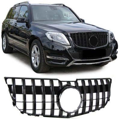 Sport Kühlergrill Schwarz Glanz für Mercedes GLK X204 Vorfacelift 08-12