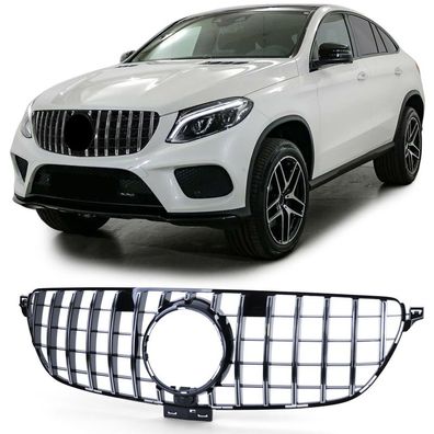 Sport Kühlergrill Schwarz Chrom für Mercedes GLE Coupe C292 2015-2019