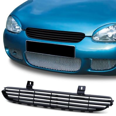 Sport Kühlergrill Grill ohne Emblem Schwarz für Opel Corsa B 1997-2000