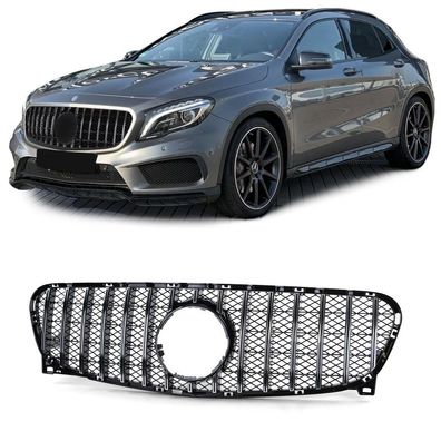 Sport Kühlergrill Schwarz Glanz Chrom passend für Mercedes GLA X156 13-16