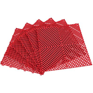 Ramroxx Performance Bodenfliese Garagenboden Floor Rot 40x40cm 6 Stück 0,96qm