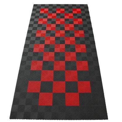 Ramroxx Performance Bodenfliesen Garagenboden Floor 2,8mx5,6m Grau Rot Set2