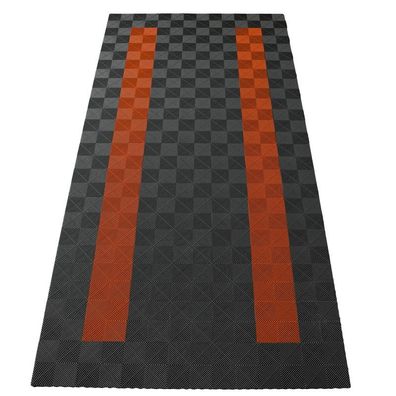 Ramroxx Performance Bodenfliesen Garagenboden Floor 2,8mx5,6m Grau Orange Set4