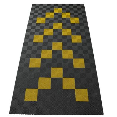 Ramroxx Performance Bodenfliesen Garagenboden Floor 2,8mx5,6m Grau Gelb Set1