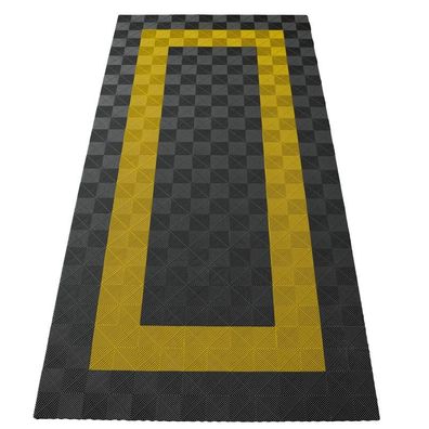 Ramroxx Performance Bodenfliesen Garagenboden Floor 2,8mx5,6m Grau Gelb Set3
