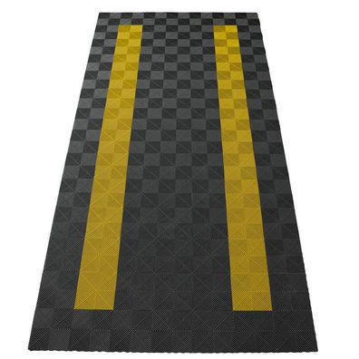 Ramroxx Performance Bodenfliesen Garagenboden Floor 2,8mx5,6m Grau Gelb Set4