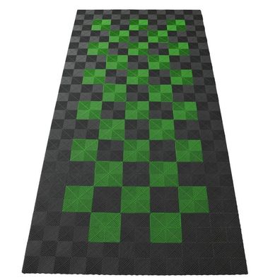Ramroxx Performance Bodenfliesen Garagenboden Floor 2,8mx5,6m Grau Hellgrün Set2