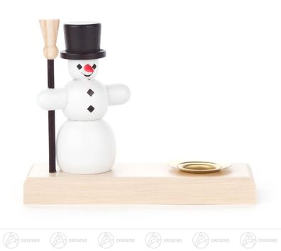 Kerzenhalter mit Schneemann, für Kerze d=14mm BxHxT 10 cmx7,5 cmx3,5 cm NEU