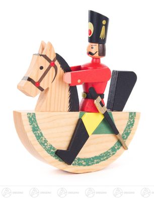 Nussknacker Reiterlein rot BxHxT 10,5 cmx12 cmx2,5 cm NEU Erzgebirge Nußknacker