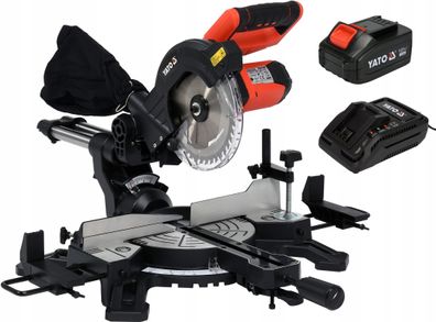 Akku Kapp- und Gehrungssäge 18V, 185mm (1xAkku 4Ah+Ladegerät)