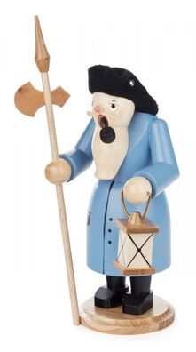 Räuchermann Nachtwächter, blau 9x21,5x9cm NEU Rauchfigur Räucherfigur Räuchermän