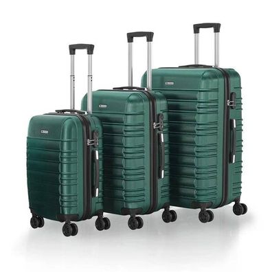 Koffer Reisekoffer Kofferset Hartschale 3 teilig Trolley Set Grün B-WARE