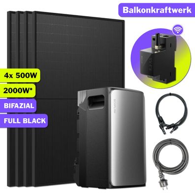 2000W Balkonkraftwerk EcoFlow STREAM Ultra Speicher - Wechselrichter integriert