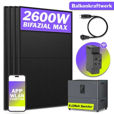 2000W Balkonkraftwerk mit Marstek Jupiter C Plus und Erweiterungsspeicher