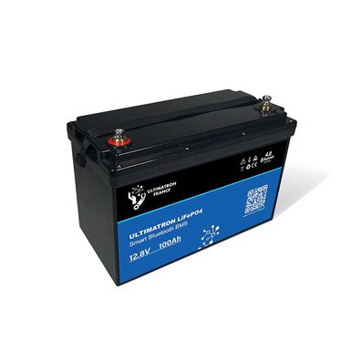 Ultimatron Batterie Lithium 12.8V 100Ah LiFePO4 Smart BMS Avec Bluetooth
