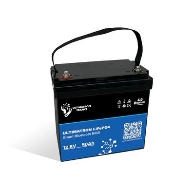 Ultimatron Lithium Batterie LiFePO4 12.8V 50Ah Smart BMS mit Bluetooth