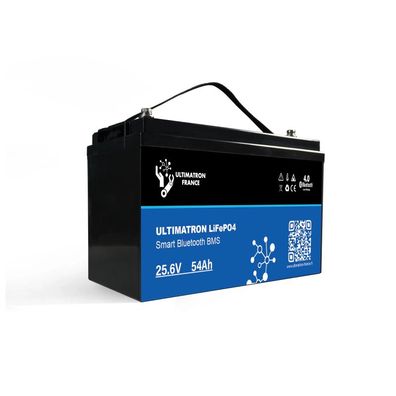 Ultimatron Lithium Batterie LiFePO4 25.6V 50Ah Smart BMS mit Bluetooth