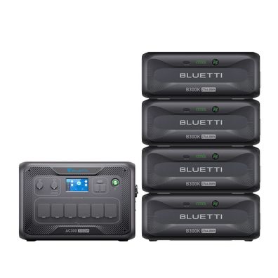 Bluetti AC300 mit B300K Erweiterungsbatterie – 5.068 Wh Speicherpower