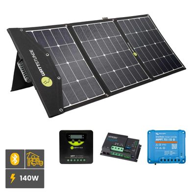 WATTSTUNDE® SOLA Ease 140Wp SunFolder – Faltbare Solartasche für mobile Energie
