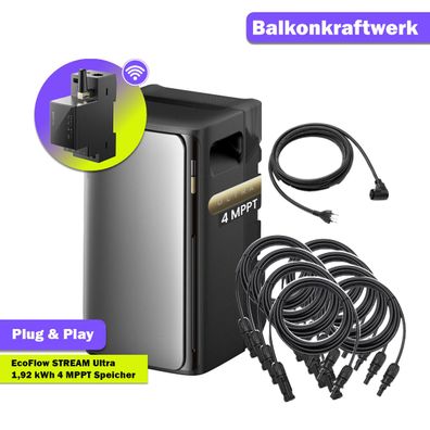 EcoFlow STREAM Ultra 2000W – Autarkes Balkonkraftwerk mit Speicherfunktion
