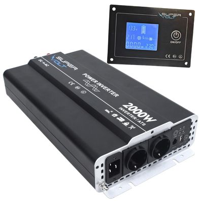 Supervolt 12V 2000W Wechselrichter mit Netzvorrangschaltung