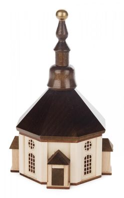 Lichterhaus Seiffener Kirche klein OHNE Leuchtmittel BxHxT 79x145x79mm NEU Haus
