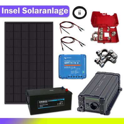 Insel Solaranlage 1000W Komplettset Plug & Play 12V / 230V SC24-1000W