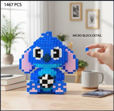 MOC Lilo & Stitch MOC Stitch Disney Mini-Klemmbausteine Set 1467 teilig kompatibel