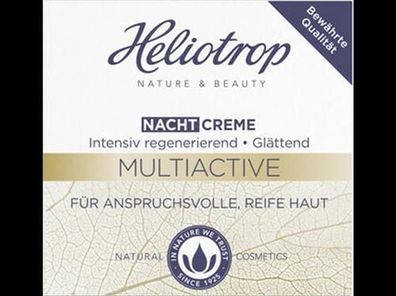 Heliotrop 6x Multiactive Nachtcreme- Regenerative Pflege für anspruchsvolle und