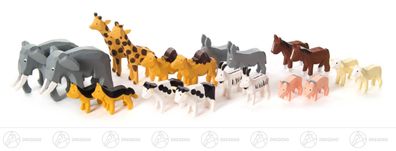 Reifentier Tiere für Arche farbig (20) H=ca 4,5 cm NEU Erzgebirge Reifenvieh