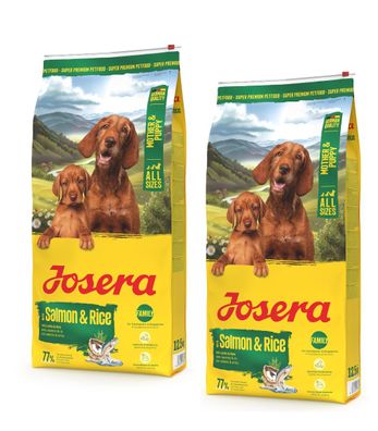 2 * Josera MOTHER & PUPPY Salmon & Rice 12,5kg