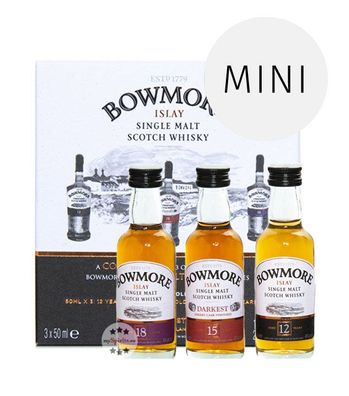 Bowmore Distillers Collection Miniaturenset (40 % Vol. & 43 % Vol., 0,15 Liter)