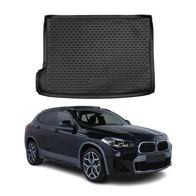 Kofferraummatte Kofferraumwanne für BMW X2 F39 2018-2023 Gummi TPE Schwarz