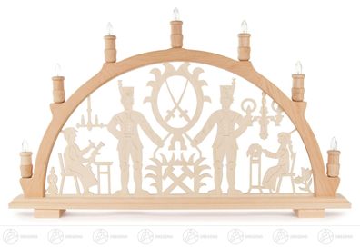Schwibbogen Erzgebirge, elektrisch beleuchtet BxHxT = 65x40 NEU Erzgebirge