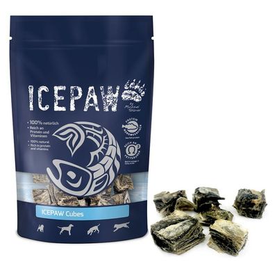 ICEPAW Cubes - Der ideale Trainingssnack aus 100% Weißfisch (100g)