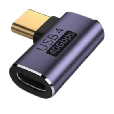 K25 USB C Adapter 90° Typ C Buchse auf Stecker USB 4.0 40Gbps Datenübertragung