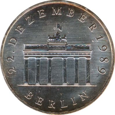 DDR 20 Mark 1990 A Brandenburger Tor Silber*