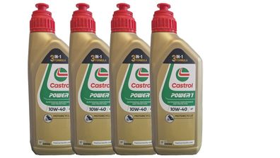 Castrol Power 1 10W-40 4T API SN JASO MA-2 4x1 Liter