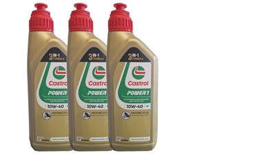 Castrol Power 1 10W-40 4T API SN JASO MA-2 3x1 Liter