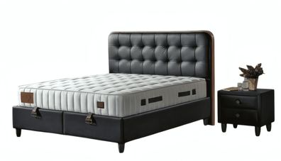 Modernes Schlafzimmer Set Doppelbett Schlafzimmermöbel 2x Nachttische