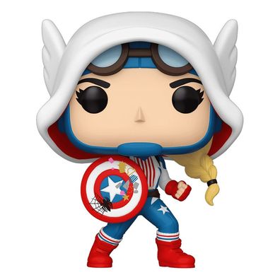 Marvel POP! Vinyl Figur Cap-Gwen 9 cm - Funko - (sonstige Kat