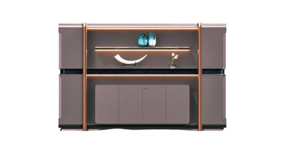 Moderner Büroschrank im eleganten Grauton