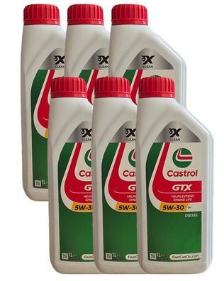 Castrol GTX 5W-30 C4 6x1 Liter RN 0720 MB 226.51 Motoröl