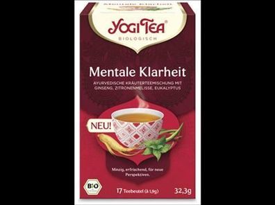 Yogi Tea®, Yogi Tea GmbH 6x Yogi Tea® Mentale Klarheit Bio 17x1,9g