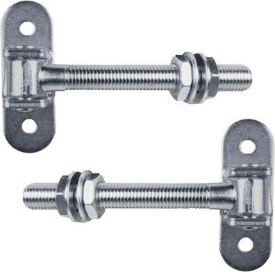 ATTAS Torangel verstellbar M16 - Schwerlastscharnier aus Stahl mit Anschraubplatte