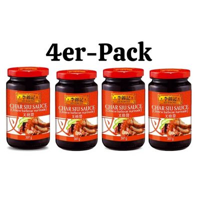 4er-Pack LEE KUM KEE Char Siu Sauce Grillmarinade 397g