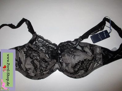 Bügel BH, Fantasie, Schwarz, neu, Bronte, FL2062BLK 90 G
