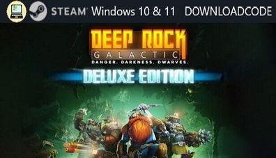 NEU PC Computer Spiel Deep Rock Galactic Deluxe Edt für Windows 10 11 STEAM Code