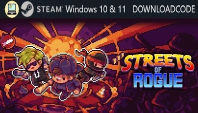 NEU PC Computer Spiel Streets of Rogue für Windows 10 11 STEAM Download Code Key